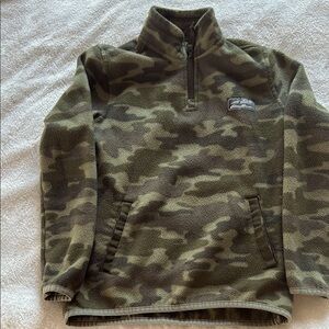 Children’s Camouflage Quarter-Zip Fleece Pullover
